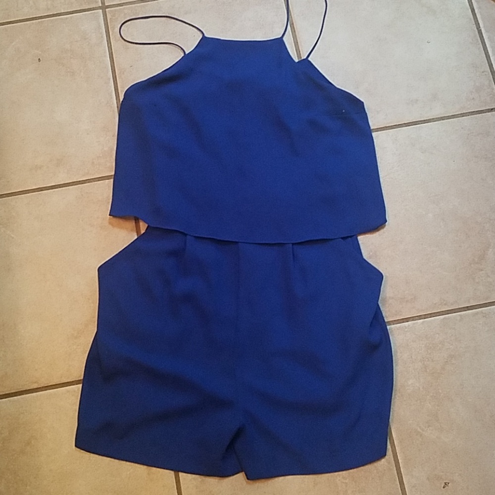 Royal blue romper